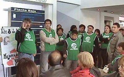 ATE Santa Cruz continu� con huelga y hubo serios incidentes en R�o Gallegos