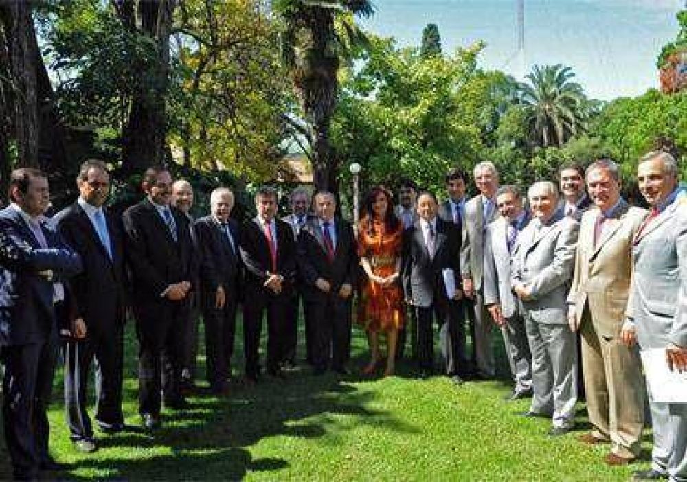 Jaque y otros gobernadores se reunieron en Olivos con Cristina