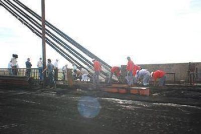 Se quemaron seis tensores que sostienen al puente
