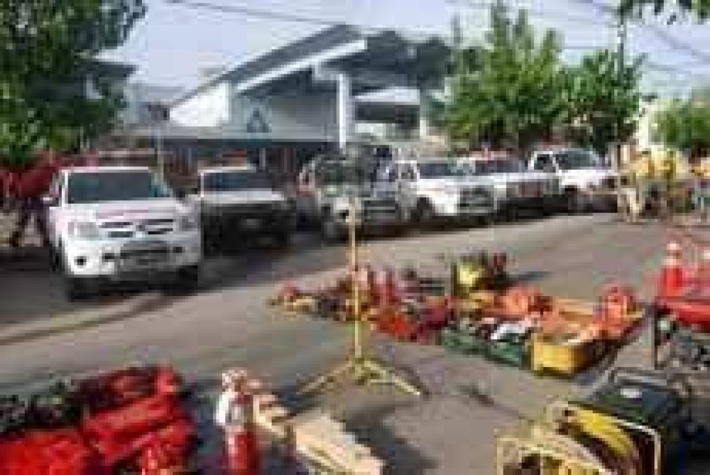 Graciela Nader recorri� instalaciones de Defensa Civil