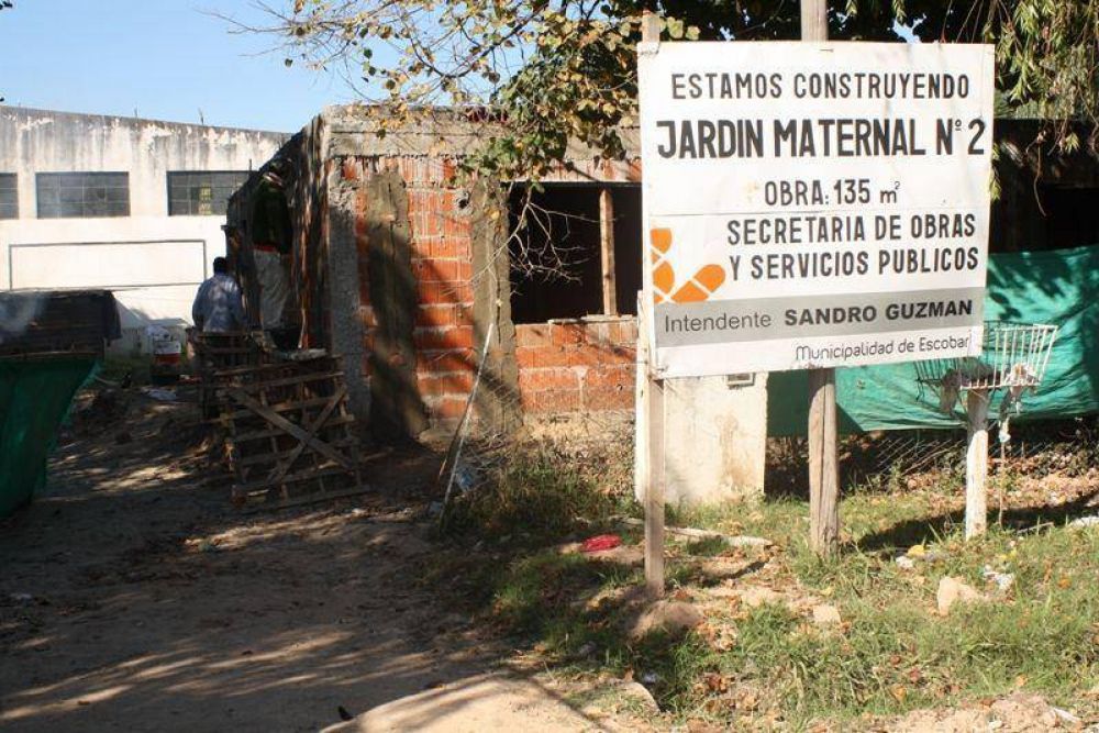 Escobar - SE ENCUENTRA EN PLENA EJECUCION LA CONSTRUCCION DEL NUEVO EDIFICIO DEL JARDIN MATERNAL N 2