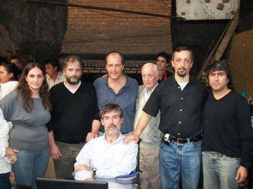 Jorge Rivas y Andr�s Basteiro en el asado del Socialismo Marplatense 
