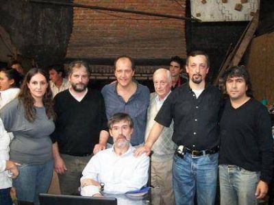 Jorge Rivas y Andr�s Basteiro en el asado del Socialismo Marplatense 