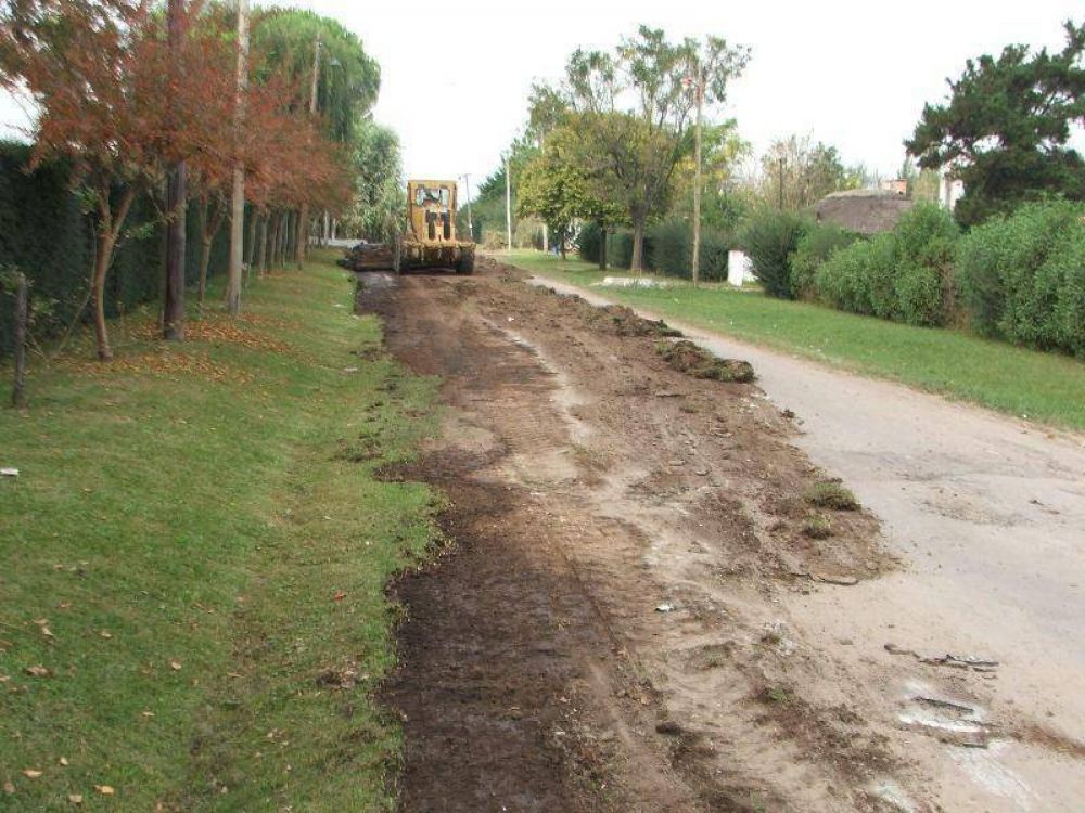 Escobar - CONTINUAN LAS OBRAS EN EL BARRIO "EL CAZADOR"