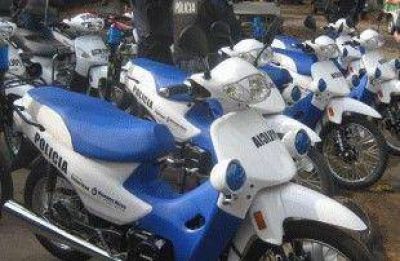 Motos para la polic�a de Marcos Paz