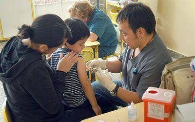 Contin�a la vacunaci�n contra la gripe A en los jardines de infantes