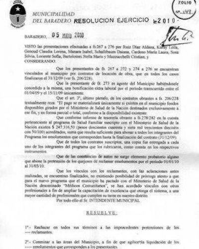 Los agentes sanitarios solo cobrar�n hasta el 31 de diciembre de 2009