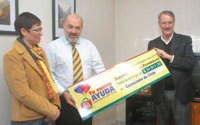 La Proveedur�a reuni� $31.917 en la campa�a de ayuda a Chile