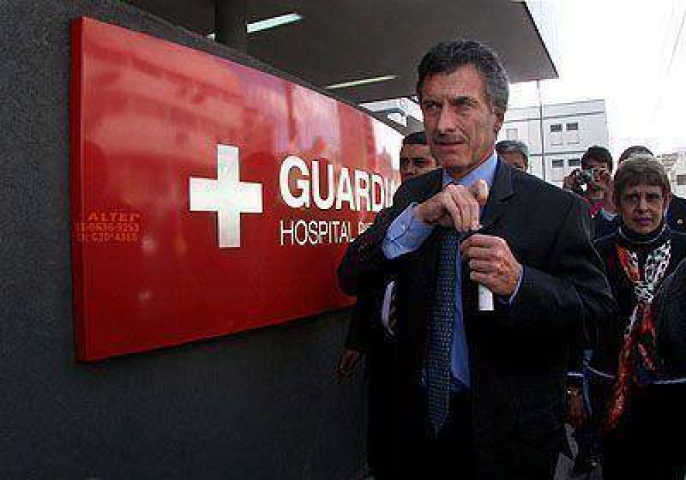 Macri inaugur� la nueva sala de guardia del Hospital Pirovano