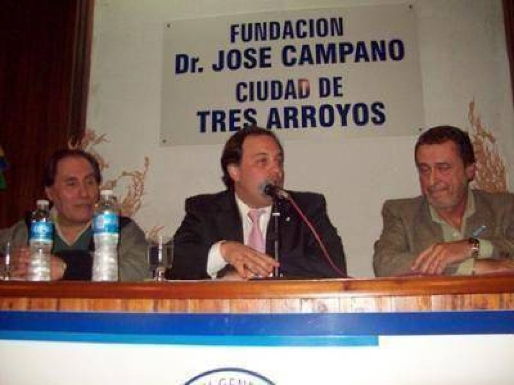 Visit� Tres Arroyos el Ministro de la Producci�n bonaerense