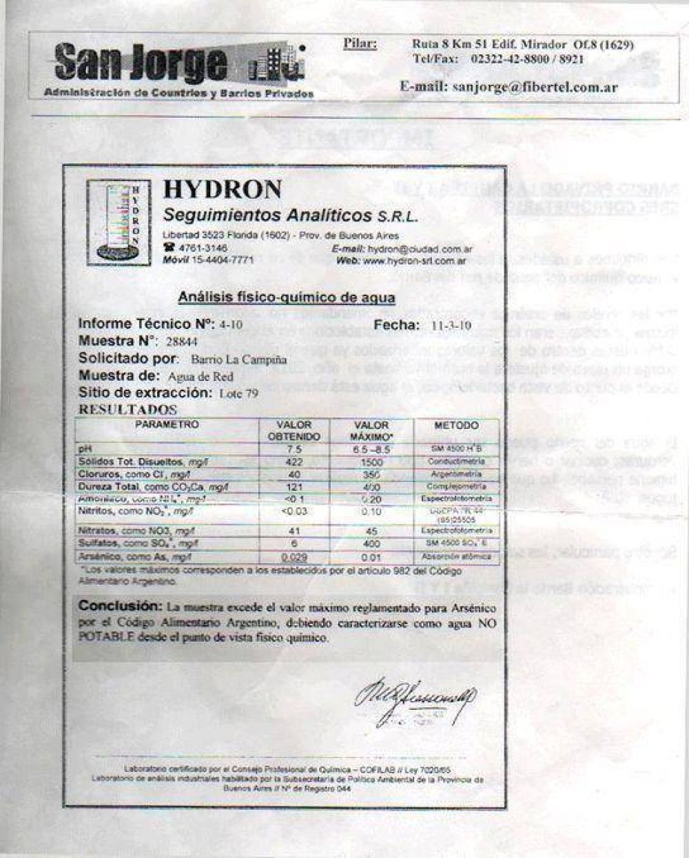 Concejales admiten que la presunta contaminaci�n del agua ser�a �muy grave�