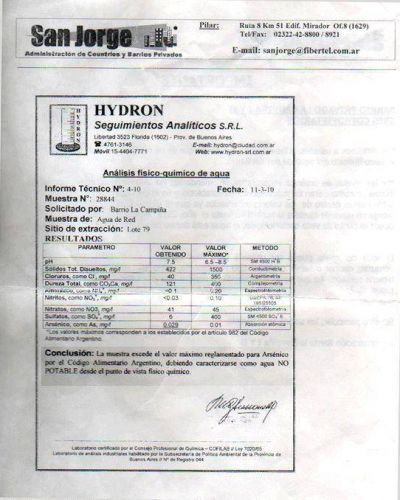 Concejales admiten que la presunta contaminaci�n del agua ser�a �muy grave�