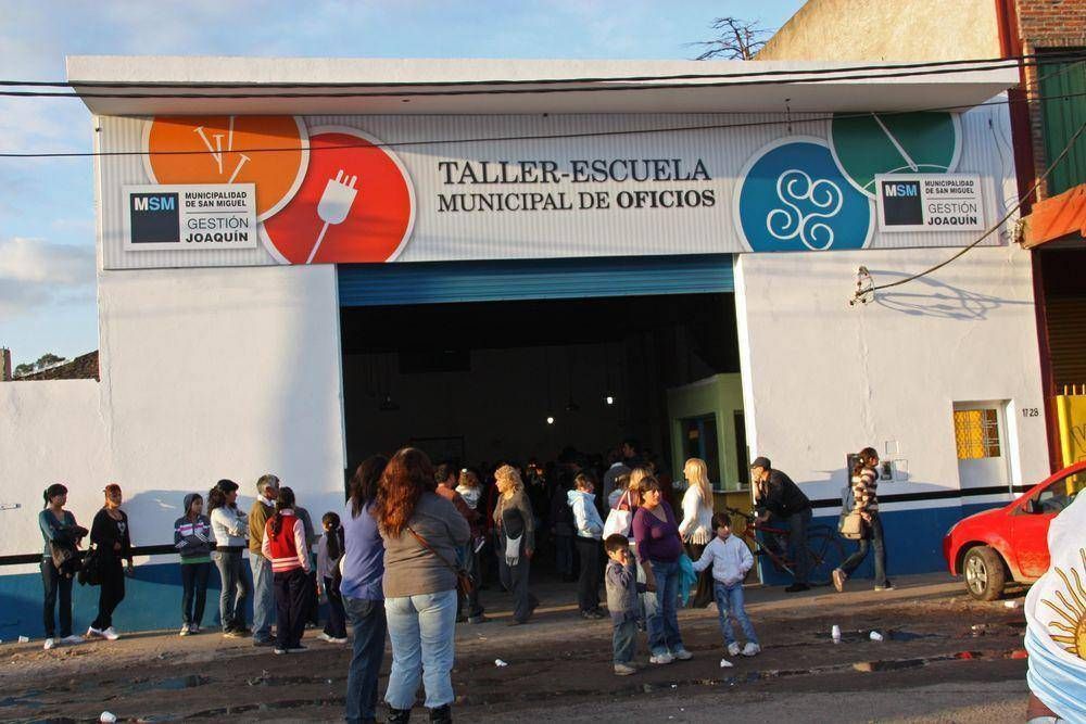 San Miguel - Capacitaci�n y trabajo     San Miguel inaugur� su Taller-Escuela Municipal de Oficios