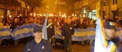 Ca�uelas le dio la bienvenida al Bicentenario de la Patria