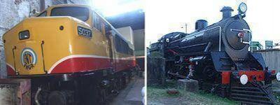 D�A DE LA PATRIA Encendieron una locomotora para festejar en el Ferroclub de Lan�s