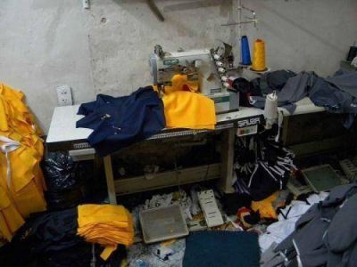 Clausuraron tres talleres textiles clandestinos que falsificaba prendas de primera marca