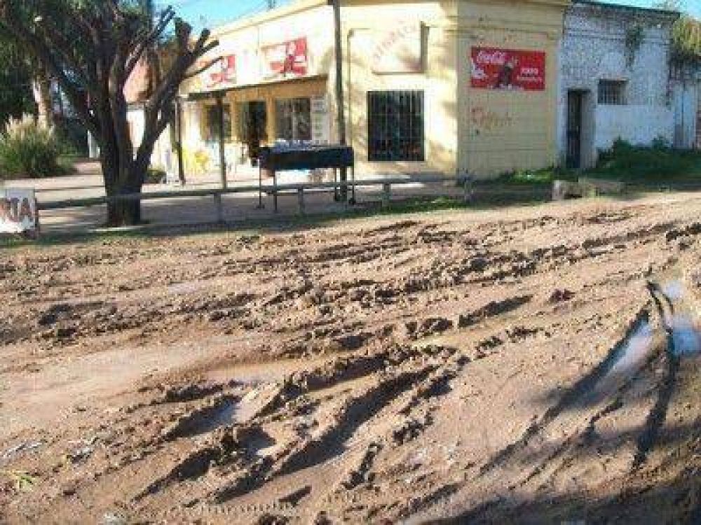 Una calle no apta para transito pesado