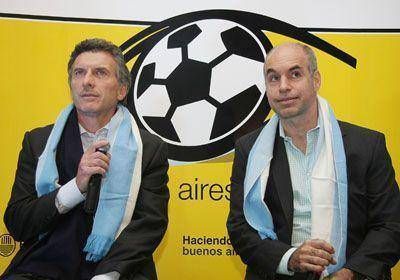 Macri anunci� la instalaci�n de dos pantallas gigantes para ver el campeonato