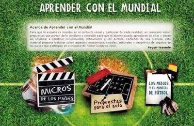 Distribuyeron en escuelas secundarias los CD de Aprender en el Mundial