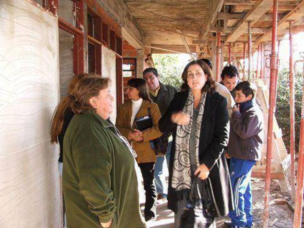 La intendenta recorri� las obras en el Parque Lasa