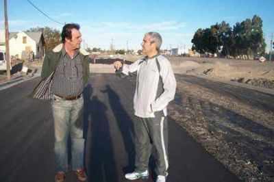 Avanza a buen ritmo la obra del nuevo acceso por Ruta 7