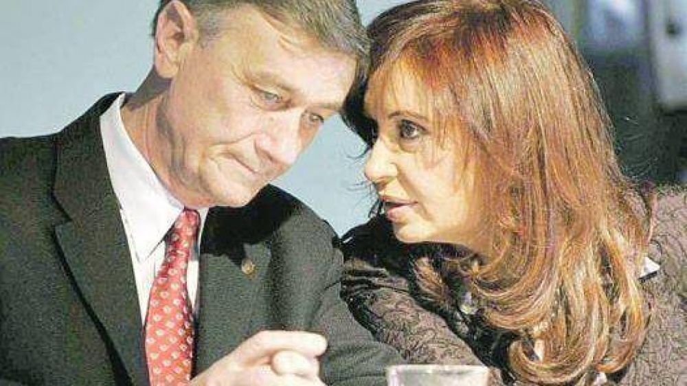 Cristina y Binner: juntos en el palco, pero distanciados