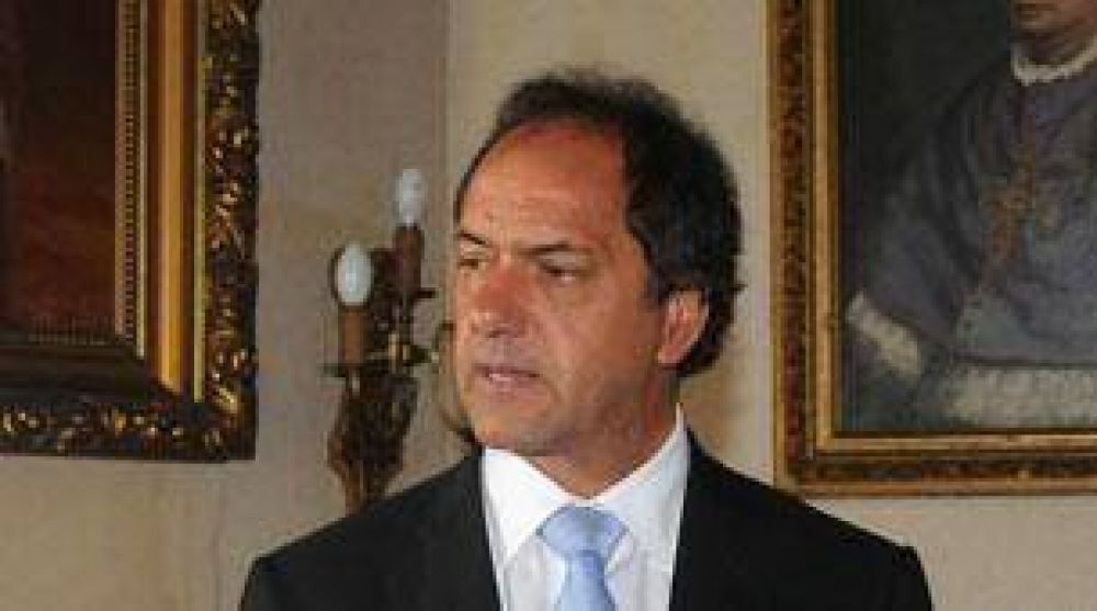 Daniel Scioli advirti� que "la oposici�n es el radicalismo"