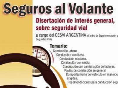 Organizan una charla sobre seguridad vial con el CESVI