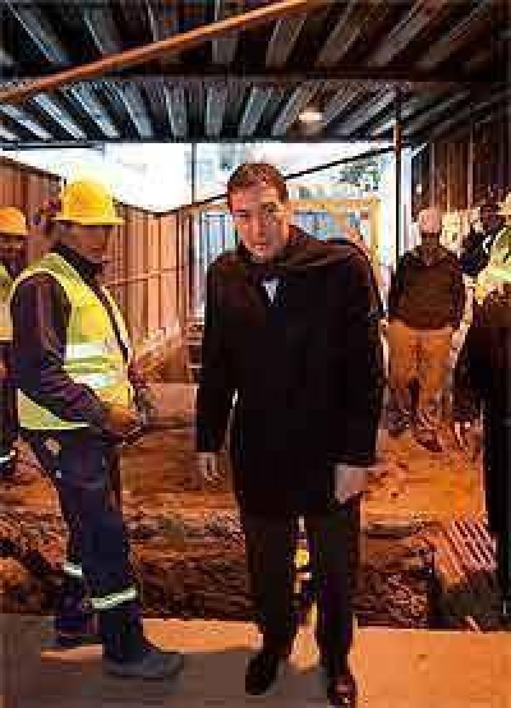 Santilli puso en marcha obras en el paso bajo nivel de la calle Yatay