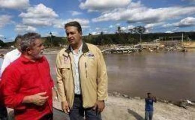 Lula recorri� las zonas m�s afectadas por las inundaciones en Brasil