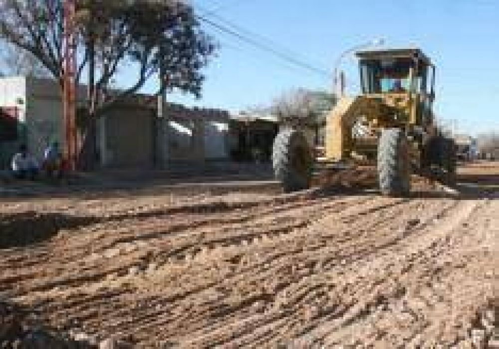 Empezaron las obras de asfalto en la zona norte de Cipolletti