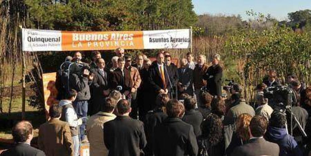 Plan de Forestaci�n Bonaerense  Scioli entreg� 15 mil plantas a 50 municipios