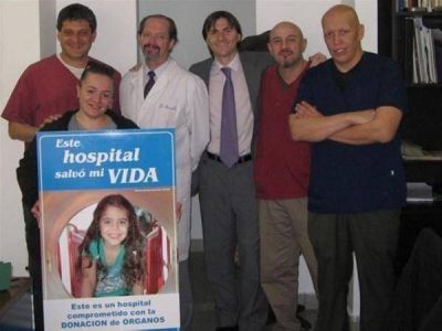 "Hospital Donante": Cucaiba entreg� carteler�a de promoci�n y educaci�n en Lan�s