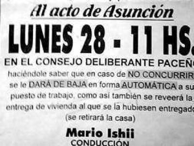 Jos� C. Paz: Ishii asumi� en multitudinario acto con pol�mica convocatoria