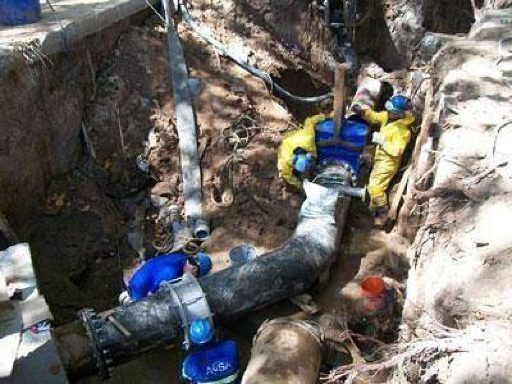 Obras de AySA afectan el servicio en varias ciudades