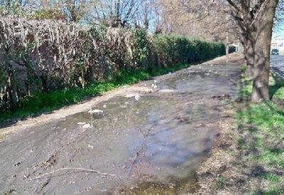 EN LA INSTITUCI�N DICEN QUE EL PROBLEMA OCURRE DESDE HACE 15 D�AS Preocupaci�n en el Colegio Marista por aguas servidas en la vereda
