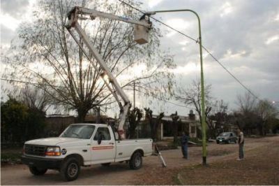 El Municipio avanza en la reparaci�n del Alumbrado P�blico