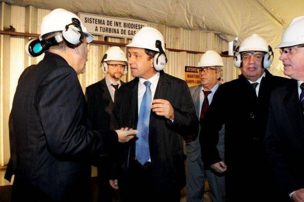 Casi acompa�� a Daniel Scioli en inauguraci�n de Planta Biodiesel