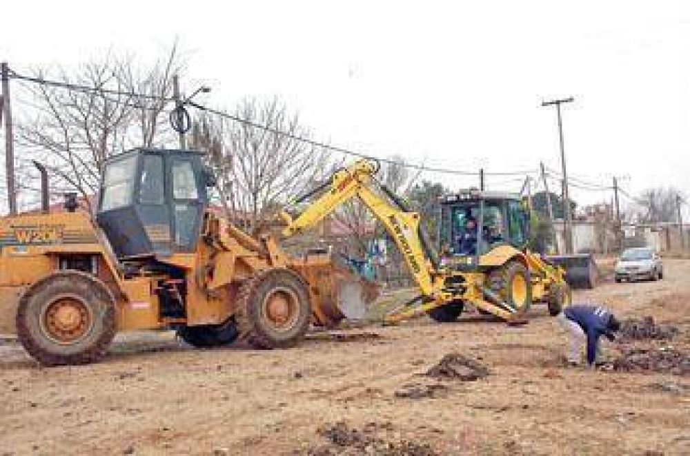 El Municipio avanza con los trabajos en diferentes barrios de nuestra ciudad