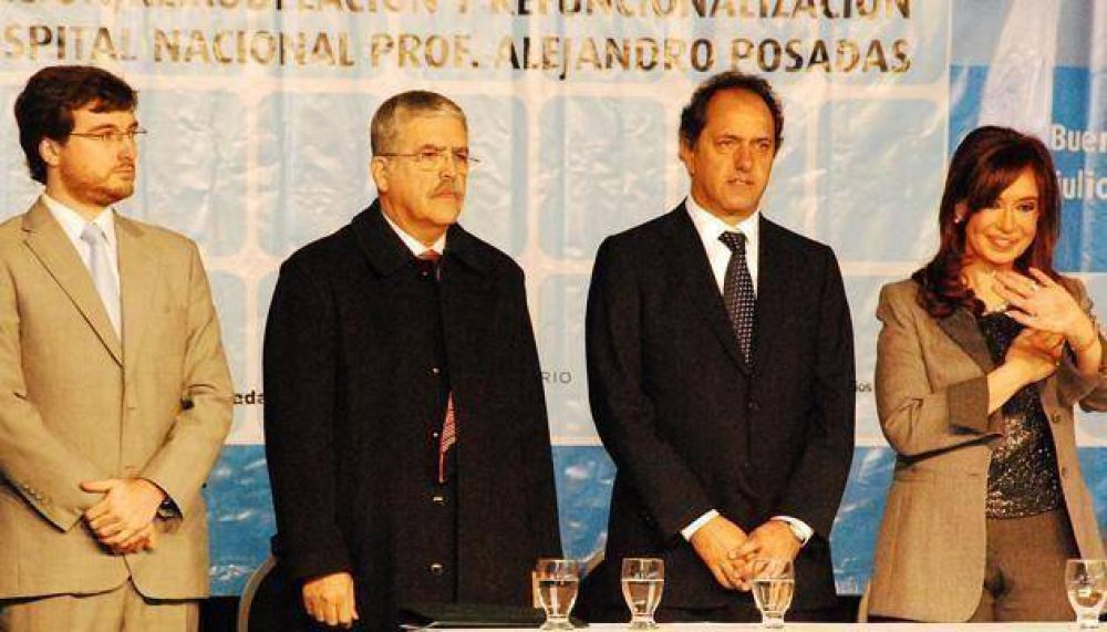 Cristina, Scioli y Ghi adjudican obras en el Posadas