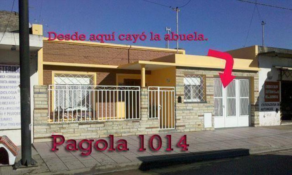 Una abuela cay desde un techo a la vereda, en plena va pblica, falleciendo 7 das despus Misterio y muerte en geritrico fantasma