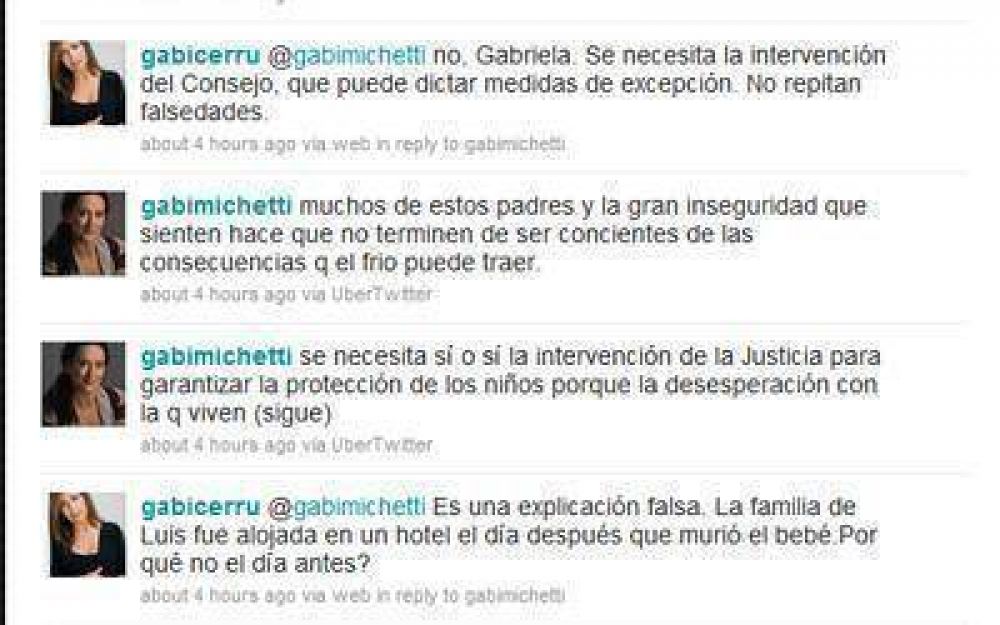 Michetti apunt� a los pobres y la cruzaron Cerruti y Maffia