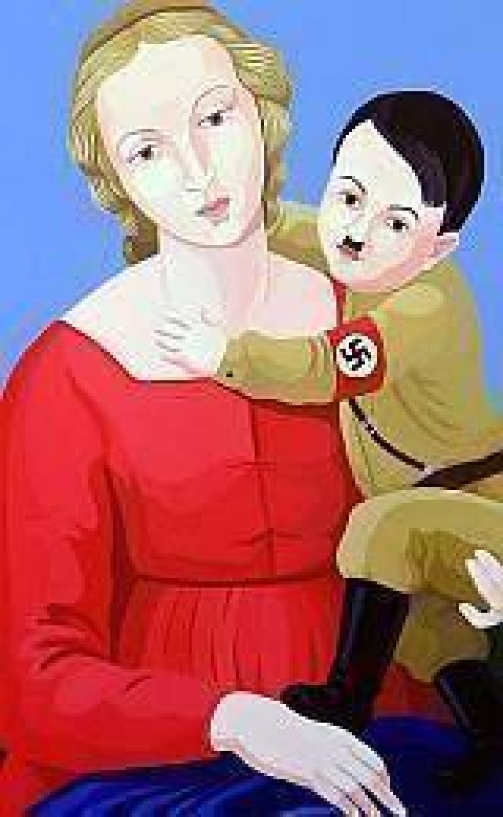 Pol�mica en Italia por imagen de virgen con ni�o Hitler en exposici�n 