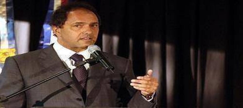 Scioli encabezar� acto en Moreno tras regresar de su viaje a Italia