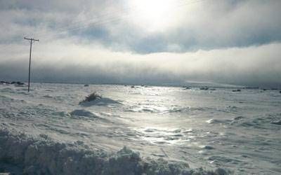 Aquilante recorri� zonas afectadas por la nevada