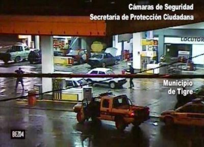 Tigre: las c�maras de seguridad atraparon a dos ladrones fuertemente armados 