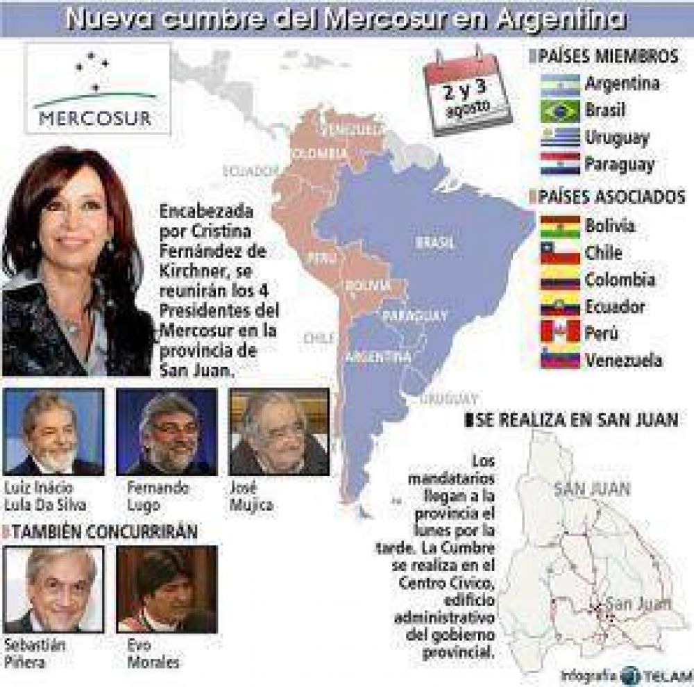 Varios gobernadores vendr�n a la cumbre  