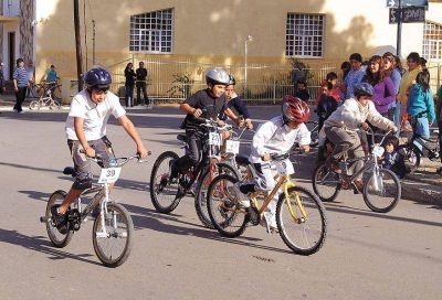 Bicicleteada por el d�a del Ni�o en Hurlingham