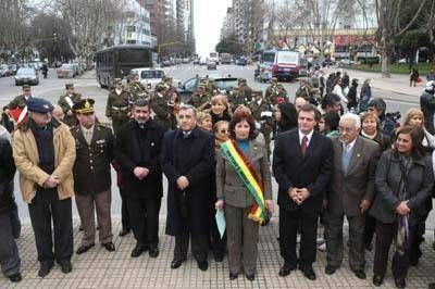 Pulti particip� del acto en por la independencia de Bolivia