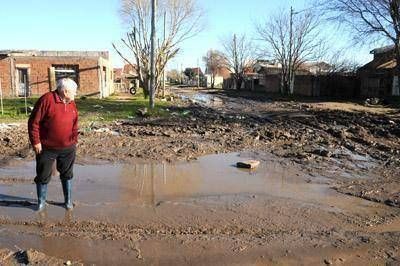 Por el p�simo estado de las calles vecinos de Newbery est�n aislados